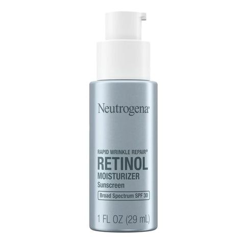 Facial Moisturizer with Sunscreen Neutrogena® Rapid Wrinkle Repair® 1 oz. Pump Bottle Unscented Lotion #07050102121