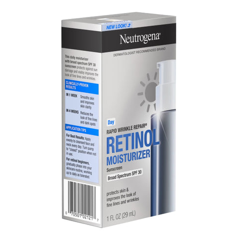 Facial Moisturizer with Sunscreen Neutrogena® Rapid Wrinkle Repair® 1 oz. Pump Bottle Unscented Lotion #07050102121
