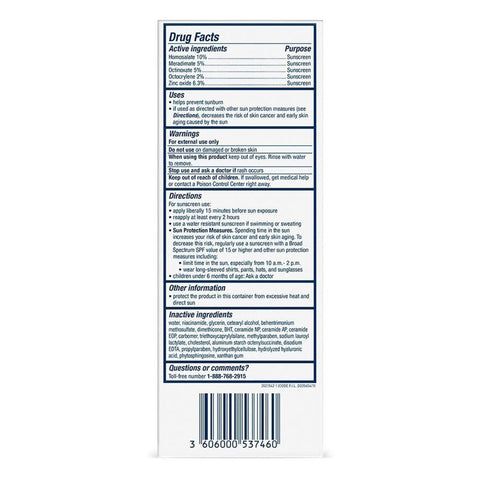 Facial Moisturizer with Sunscreen CeraVe® AM 3 oz. Pump Bottle Unscented Lotion #60600053746