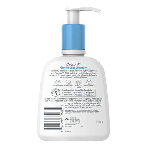 Facial Cleanser Cetaphil® Gentle Skin Cleanser Lotion 8 oz. Pump Bottle Unscented