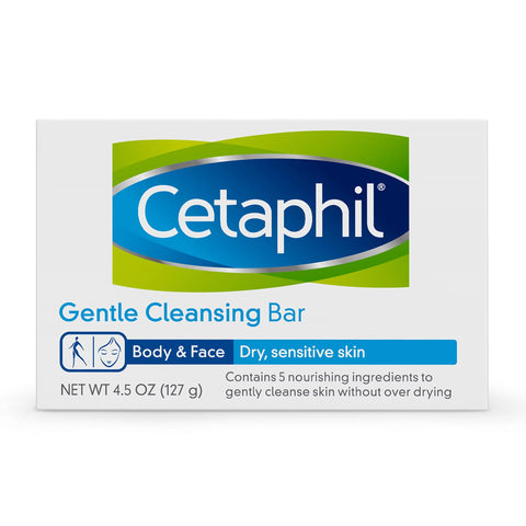 Soap Cetaphil® Gentle Cleansing Bar 4.5 oz. Box Gentle Scent