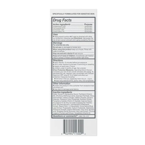 Facial Moisturizer with Sunscreen Cetaphil® 3 oz. Pump Bottle Unscented Lotion #30299411300