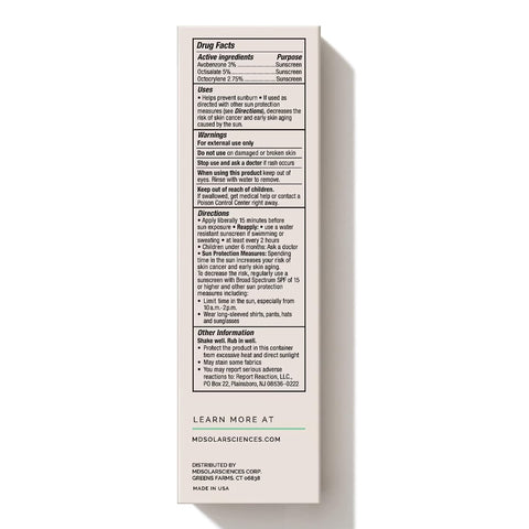 Facial Moisturizer with Sunscreen MDSolarsciences™ Gleam + Glow SPF50 1.7 oz. Tube Scented Cream #173001