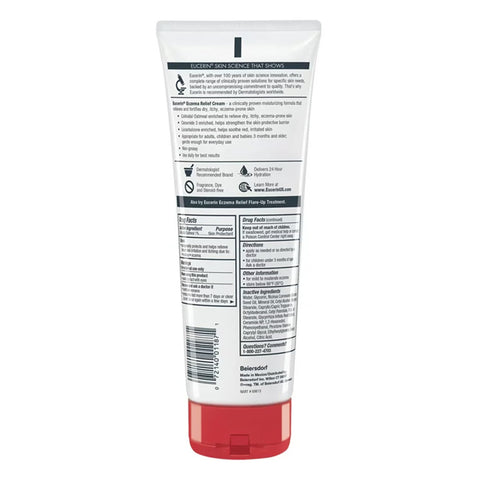 Eczema Cream Eucerin® Eczema Relief 8 oz. Tube Unscented Cream #05805101392