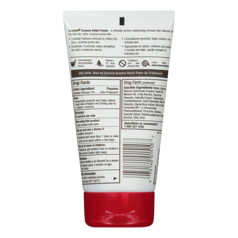 Eczema Cream Eucerin® Eczema Relief 5 oz. Tube Unscented Cream #07214001510