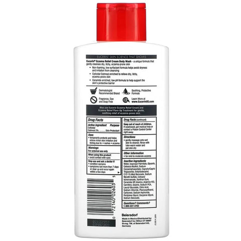 Body Wash Eucerin® Eczema Relief Cream 13.5 oz. Bottle Unscented