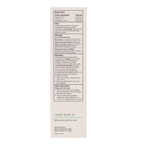 Facial Moisturizer with Sunscreen MDSolarsciences™ Tint + Tone SPF 50 1.7 oz. Tube Scented Cream #158001