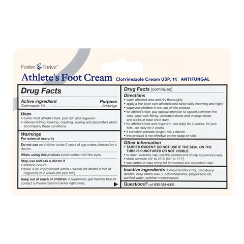 Antifungal Foster & Thrive™ 1% Strength Cream 1 oz. Tube #70677100201