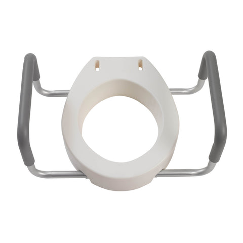 Drive Medical Premium Raised Toilet Seat with Removable Arms #12402