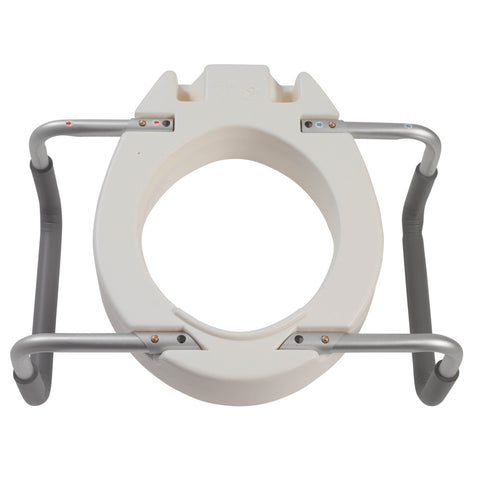 Drive Medical Premium Raised Toilet Seat with Removable Arms #12402