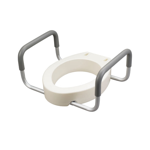 Drive Medical Premium Raised Toilet Seat with Removable Arms #12403