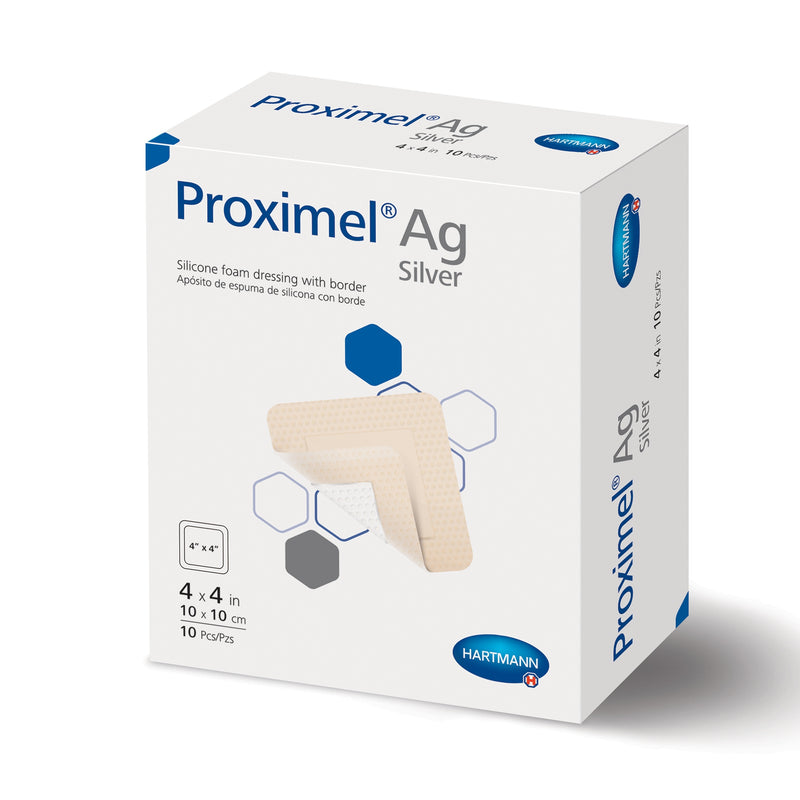 Hartmann Silver Foam Dressing Proximel® Ag 4 X 4 Inch Square Sterile #15200000