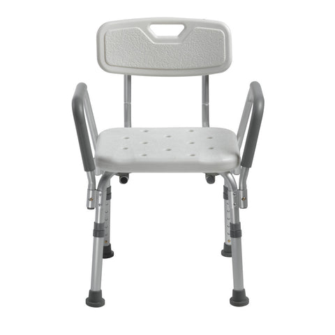 Drive Medical Shower Chair with Back and Removable Padded Arms #12445KD-1