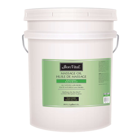 Massage Treatment Bon Vital' Naturale 5 gal. Pail Unscented Oil #7300030
