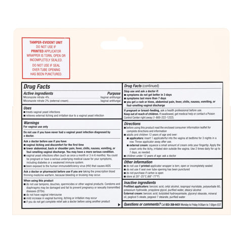 Vaginal Antifungal Kit Foster & Thrive™ 2% Strength / 200 mg Cream / Suppository #70677122301