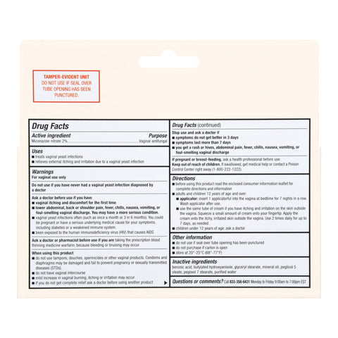 Vaginal Antifungal Foster & Thrive™ 2% Strength / 100 mg Cream 1.59 oz. Tube #70677122201