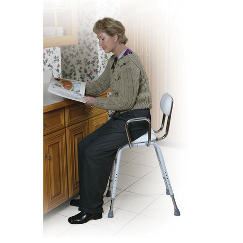 Drive Medical All-Purpose Stool with Adjustable Arms #12455