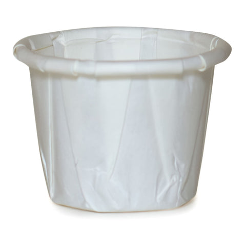 Souffle Cup McKesson 0.5 oz. Paper White Disposable #16-050-2050