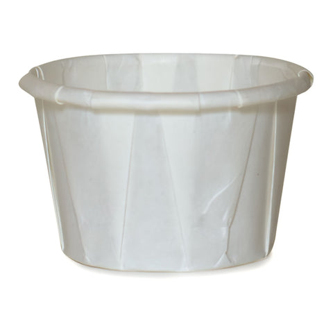 Souffle Cup McKesson 1 oz. Paper White Disposable #16-100-2050