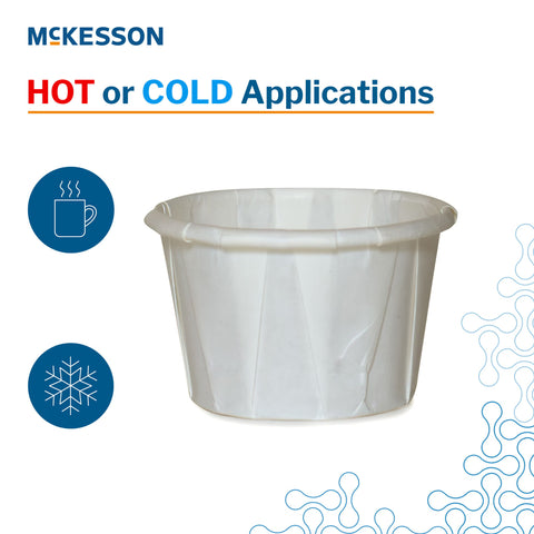 Souffle Cup McKesson 1 oz. Paper White Disposable #16-100-2050