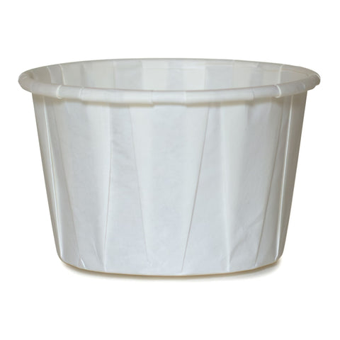Souffle Cup McKesson 3.5 oz. Paper White Disposable #16-350-2050