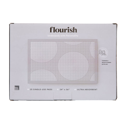 Disposable Underpad Flourish 24 X 36 Inch Fluff Light Absorbency #BINAUPDGC025