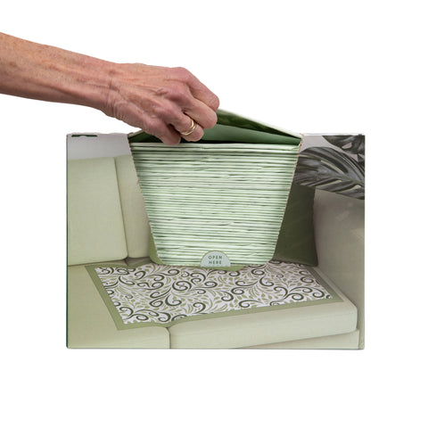 Disposable Underpad Flourish 24 X 36 Inch Fluff Light Absorbency #BINAUPSGV025