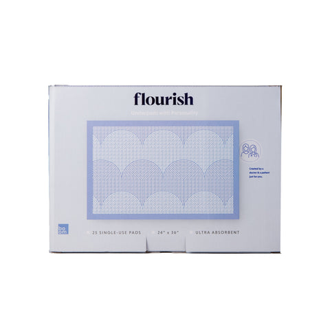 Disposable Underpad Flourish 24 X 36 Inch Fluff Light Absorbency #BINAUPPA025