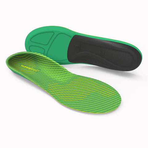 Runner Orthotic Insole Low Arch Foam Women 6.5 / Men 5 Gunmetal #FL793206