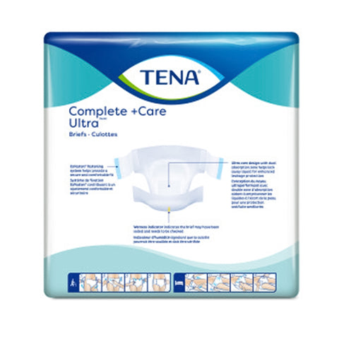 Incontinence Brief TENA Complete + Care Ultra™ Adult 3X-Large / 4X-Large Unisex Disposable Moderate Absorbency #67905