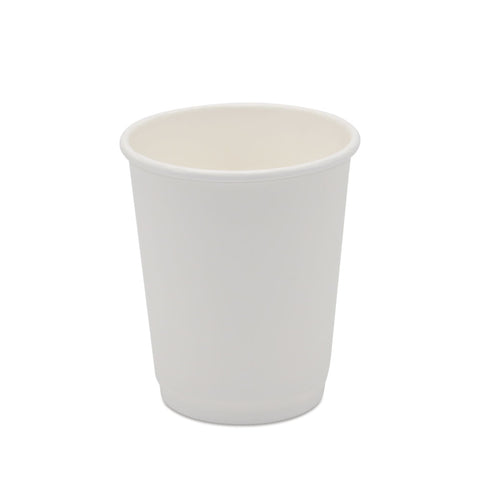 Drinking Cup Medd Max LLC 8 oz. Paper Double Wall White Disposable #PE-DW08