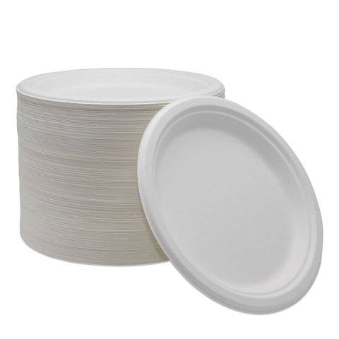 Plate Medd Max Molded Fiber White Single Use #P009