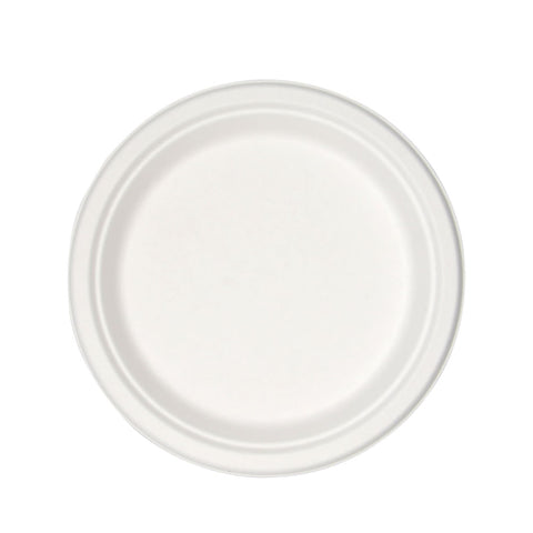 Plate Medd Max Molded Fiber White Single Use #P009