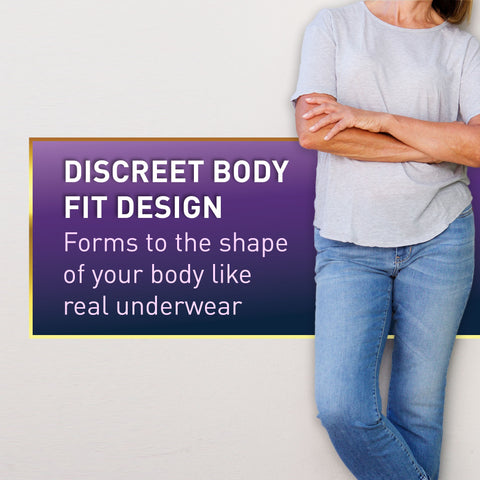 Absorbent Underwear McKesson Premium Discreet Maximum Pull On with Tear Away Seams Adult Small / Medium Female Disposable Heavy Absorbency #UWDM-SMPINK