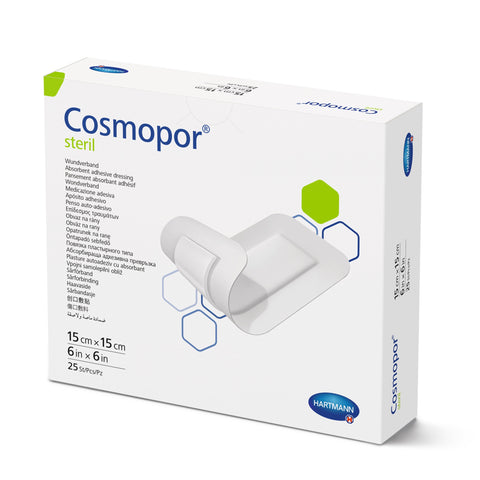 Adhesive Dressing Cosmopor® Nonwoven Square White Sterile