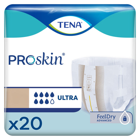 Incontinence Brief TENA® ProSkin™ Ultra Adult Large Unisex Disposable Heavy Absorbency #67530
