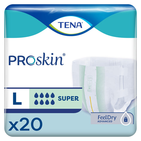 Incontinence Brief TENA® ProSkin™ Super Adult Large Unisex Disposable Heavy Absorbency #67560