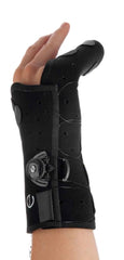 Boxer Fracture Brace Exos® Thermoformable Polymer Left Hand Black X-Small 7-1/4 to 8 Inch Hand Circumference