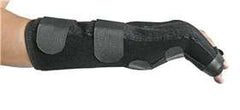 Boxer Fracture Brace eZY WRAP® Neoprene Left Hand Black X-Large / 2X-Large