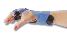 Ulnar Deviation Wrist Splint AliMed® Long Right Hand Black / Blue Small