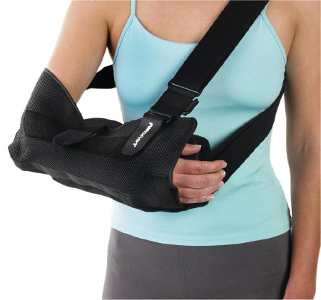 Arm Immobilizer with Abduction Pillow Aircast® Medium Mesh Fabric Back Strap / Shoulder Strap / Underarm Strap