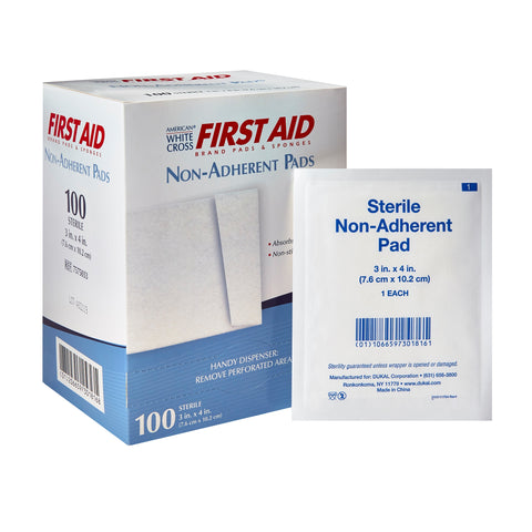 Non-Adherent Dressing American White Cross Cotton Sterile