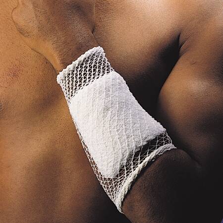 Elastic Net Retainer Dressing Stretch Net™ Tubular Elastic 25 Yard Size 5 White Calf / Thigh / Head NonSterile