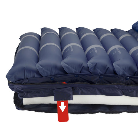 Drive Medical Med-Aire Assure 5" Air + 3" Foam Base Alternating Pressure and Low Air Loss Mattress System #14530