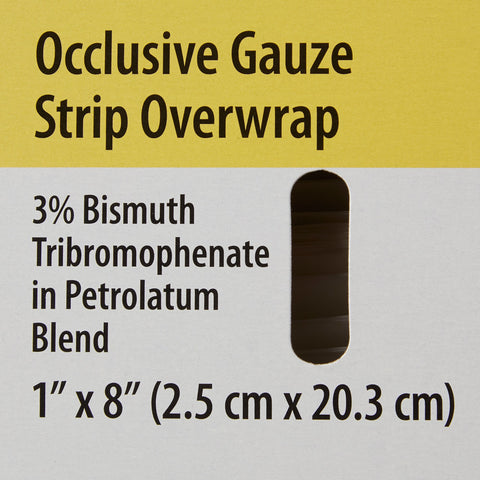 Xeroform Petrolatum Impregnated Dressing Xeroform™ Occlusive Strip 1 X 8 Inch Sterile #8884431302