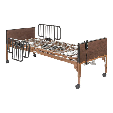 Drive Medical Delta® Ultra-Light 1000, Full-Electric Bed with Half Rails #15033BV-HR
