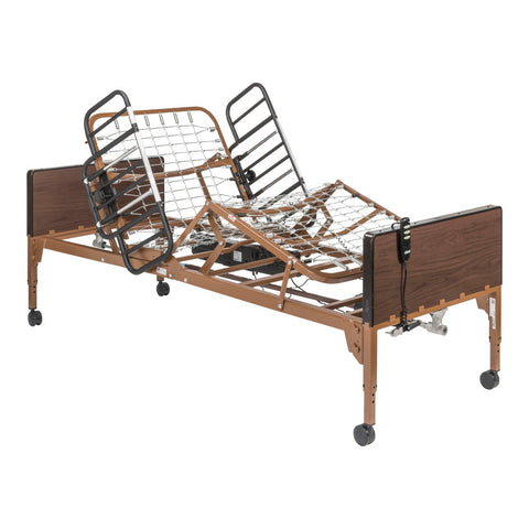 Drive Medical Delta® Ultra-Light 1000, Full-Electric Bed with Half Rails #15033BV-HR