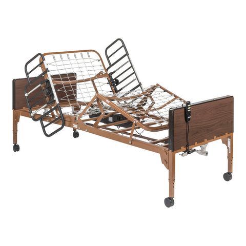 Drive Medical Delta® Ultra-Light 1000, Full-Electric Bed with Half Rails #15033BV-HR