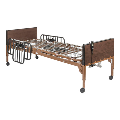 Drive Medical Delta® Ultra-Light 1000, Full-Electric Bed with Half Rails #15033BV-HR
