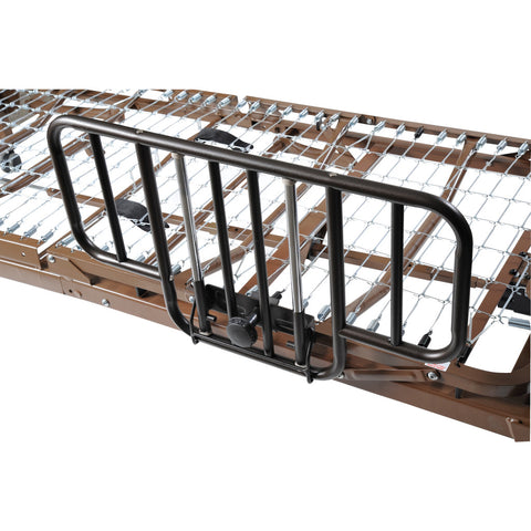 Delta® Ultra-Light 1000 Full-Electric Low Bed with Half Rails and Therapeutic Support Mattress #15235BV-PKG-1-T